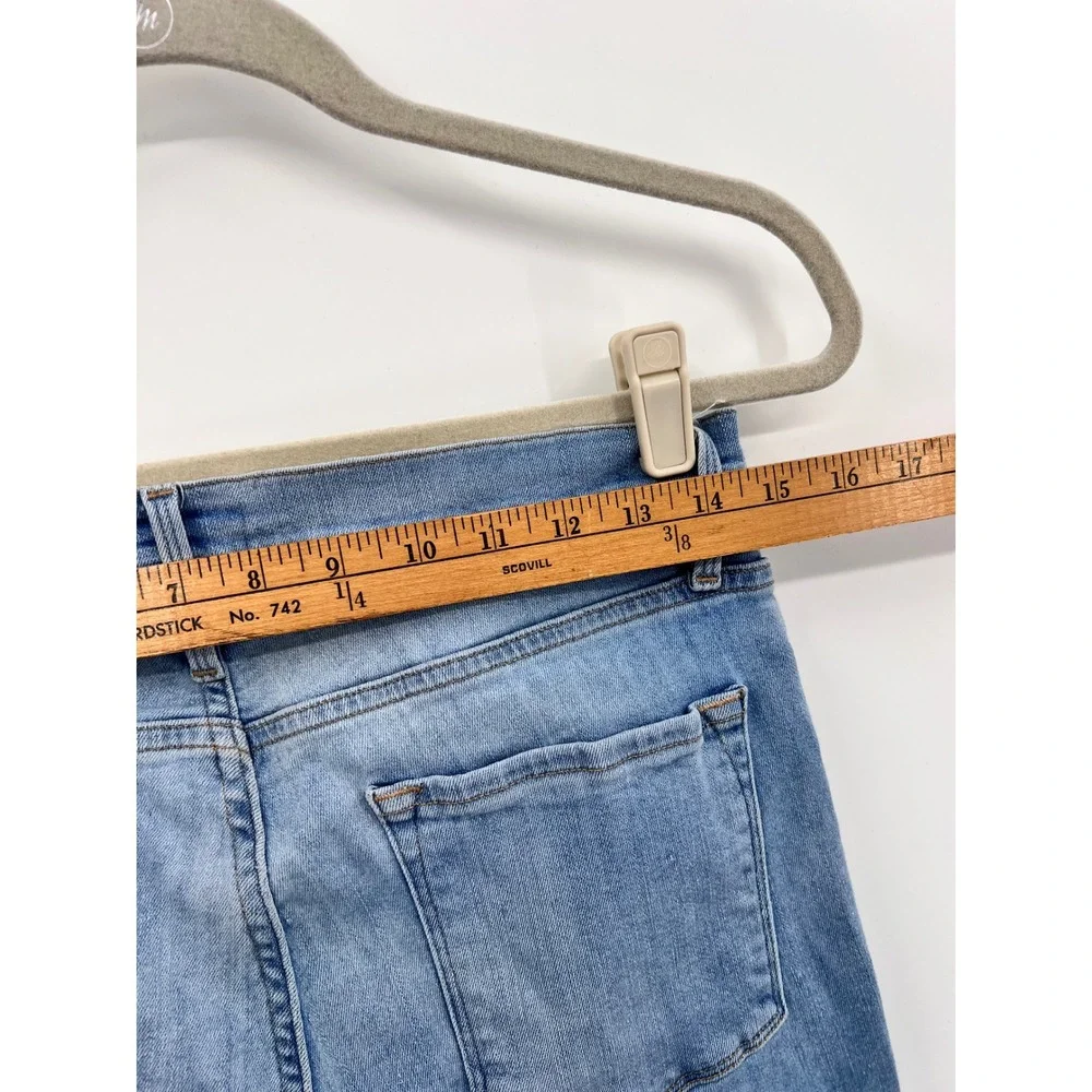 FRAME‎ Le Skinny de Jeanne Crop Jeans Finchley Dip Dye Raw Hem Size 29